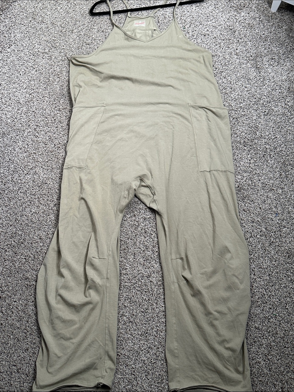 Free people movement hot shot Relaxed Olive Cotton Romper with Pockets size M - Picture 6 of 8